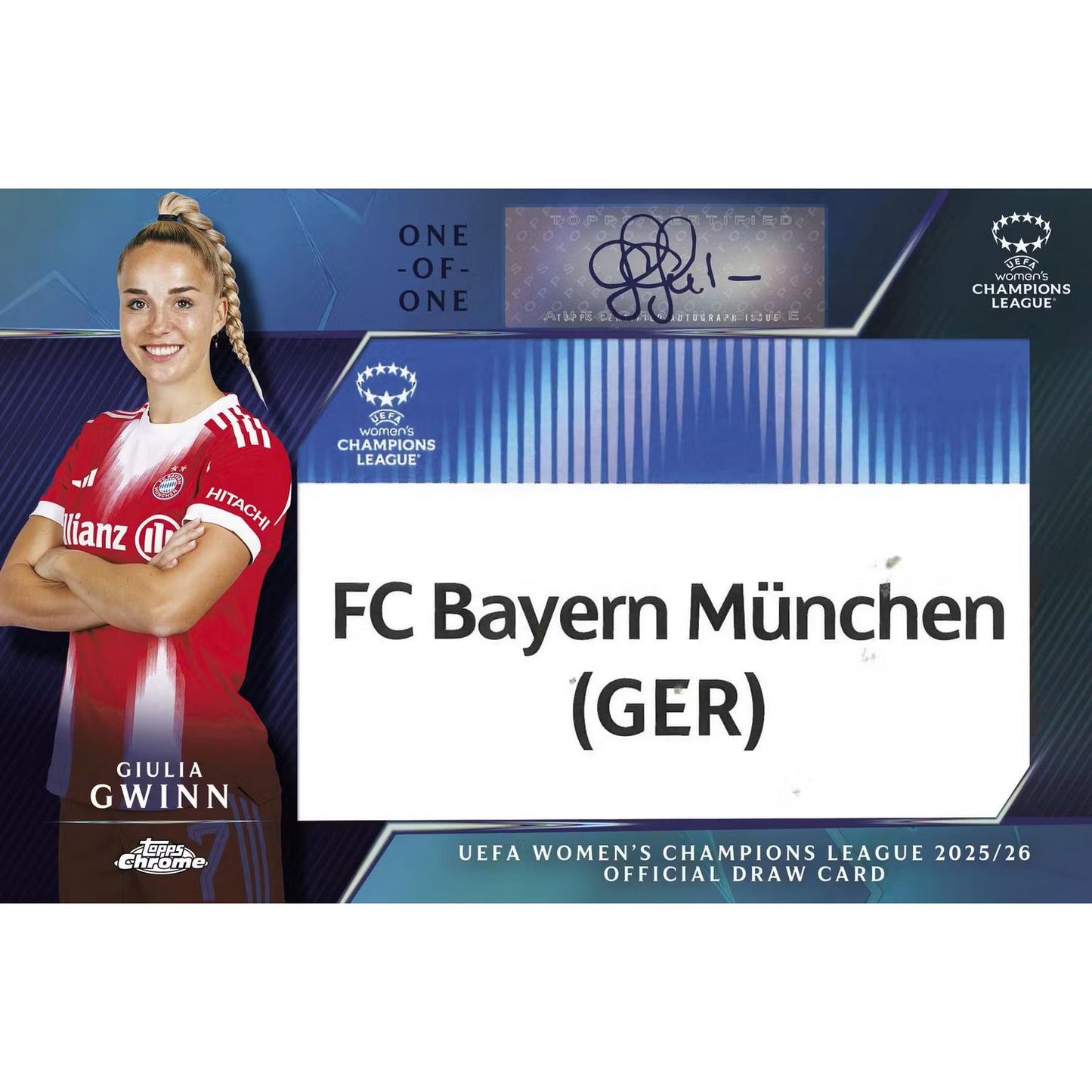 2025-26 Topps Chrome UEFA Women’s Champions League Hobby Box