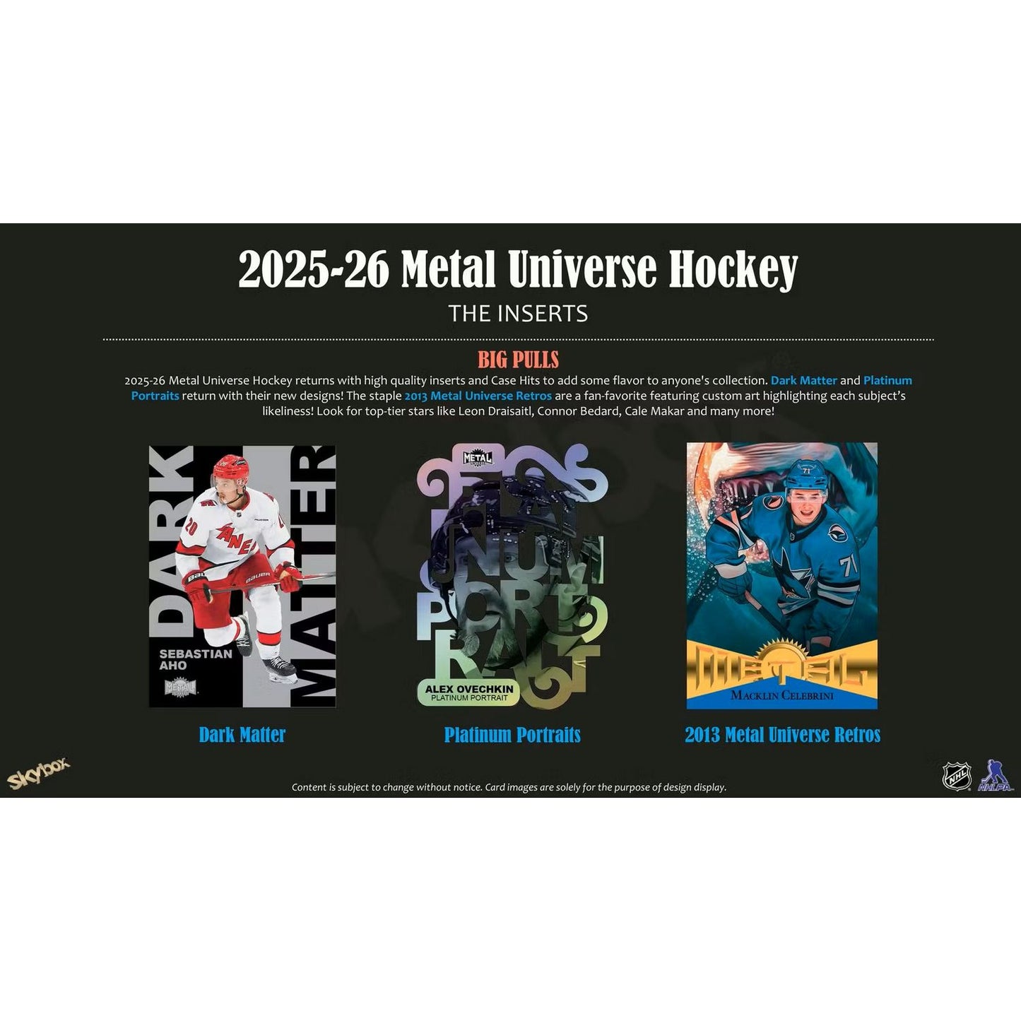 2025-26 Upper Deck Skybox Metal Universe Hockey Hobby Box *Contact Us To Order*