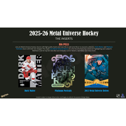 2025-26 Upper Deck Skybox Metal Universe Hockey Hobby Box *Contact Us To Order*
