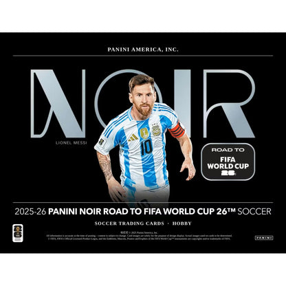 2025-26 Panini Noir Road to FIFA World Cup Soccer Hobby 3-Box Case