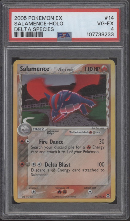 Salamence Pokemon Delta Species Holo #14 PSA 4