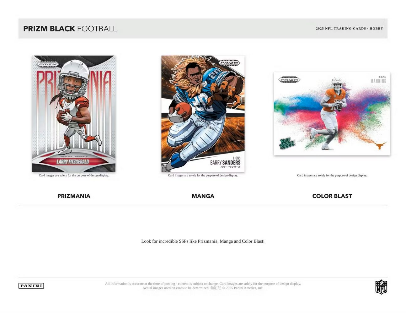 2025 Panini Prizm Black Football Hobby Box