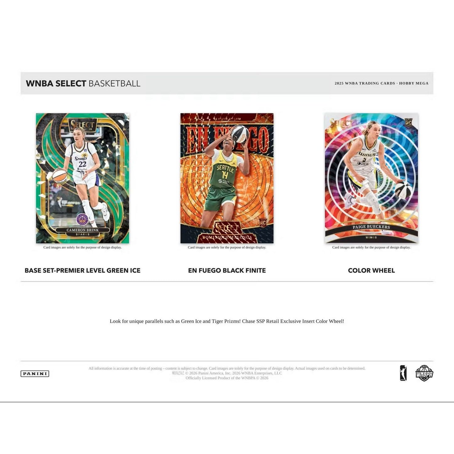 2025 Panini Select WNBA Basketball Hobby Mega Box