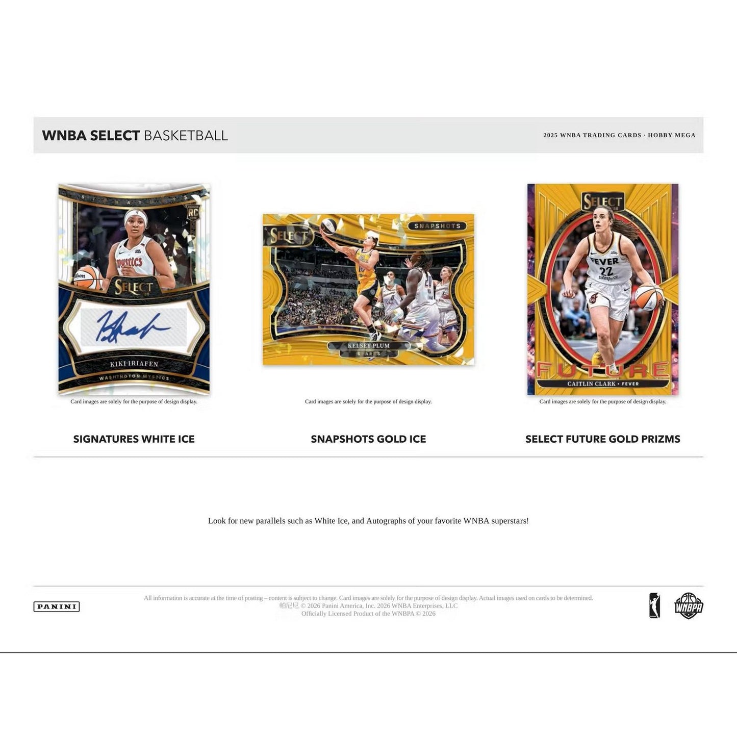 2025 Panini Select WNBA Basketball Hobby Mega Box