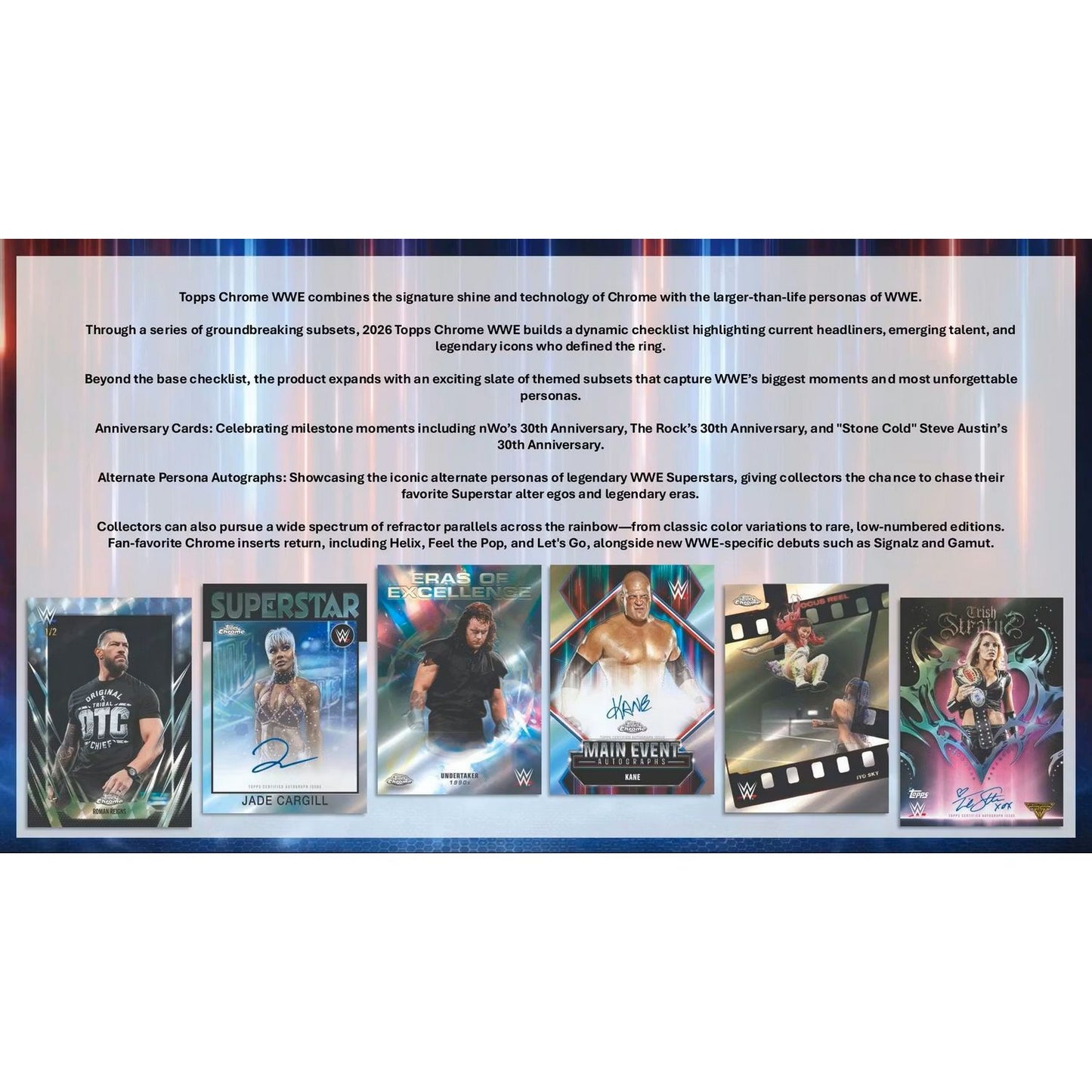 2026 Topps Chrome WWE Blaster Box