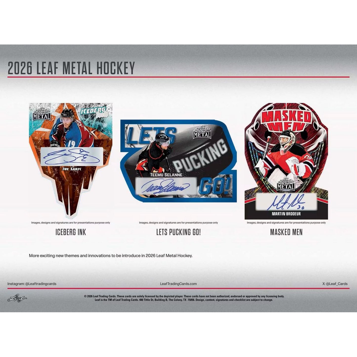 2026 Leaf Metal Hockey Hobby Box