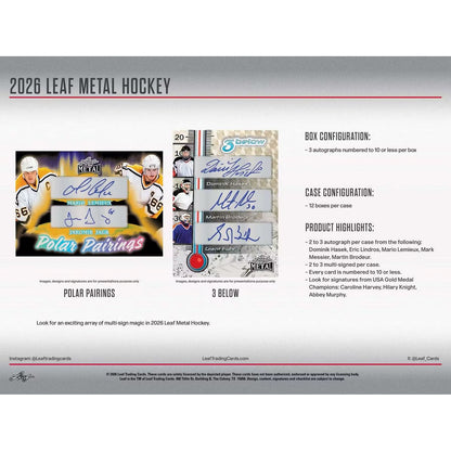 2026 Leaf Metal Hockey Hobby Box