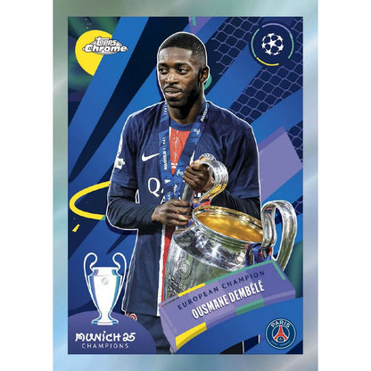 2025-26 Topps Chrome UEFA Club Competitions Soccer Mega Box