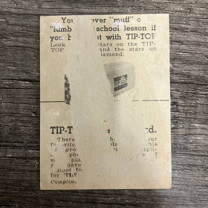 Lester Moss 1947 Tip-Top Bread Baseball St. Louis Browns