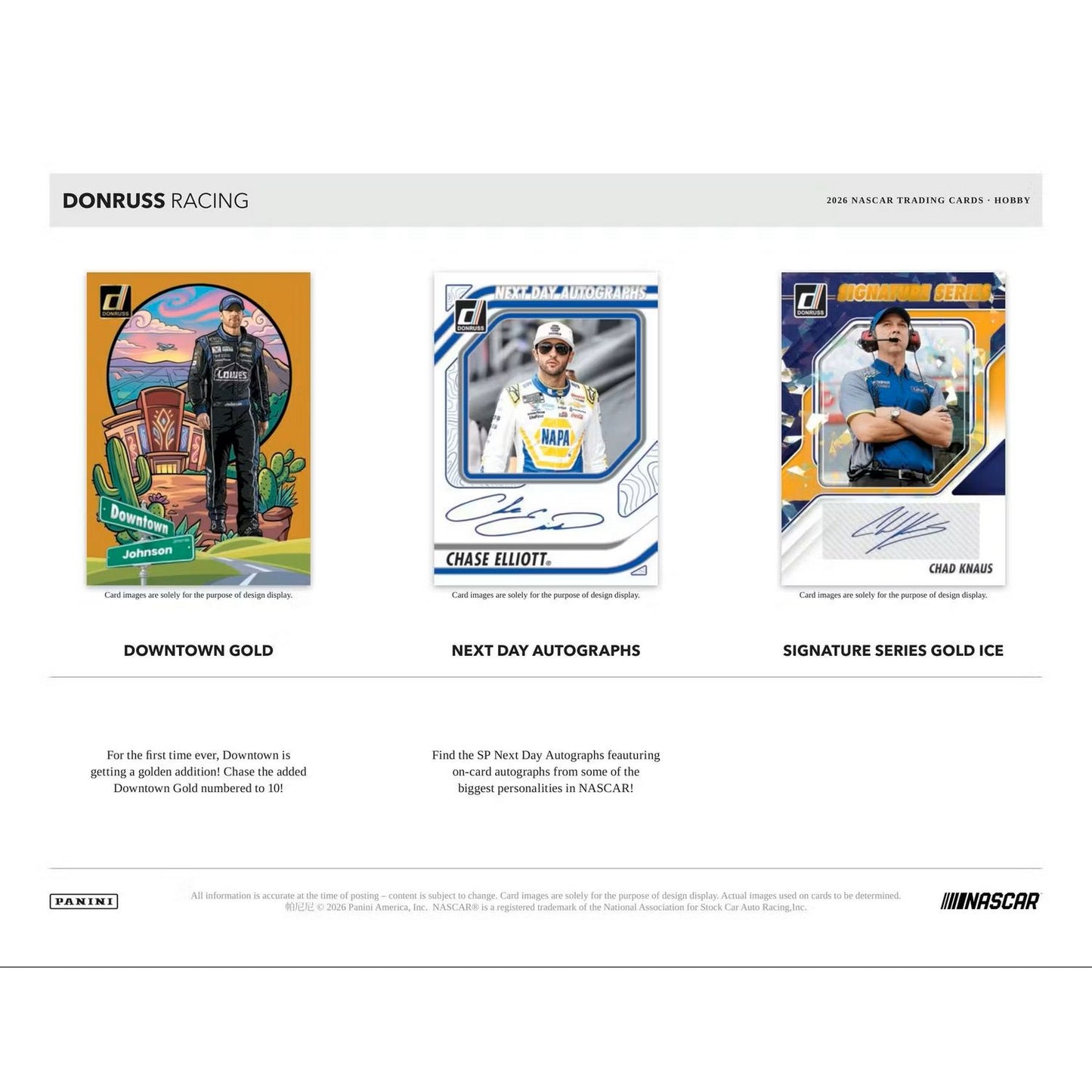 2026 Panini Donruss Racing Hobby Box