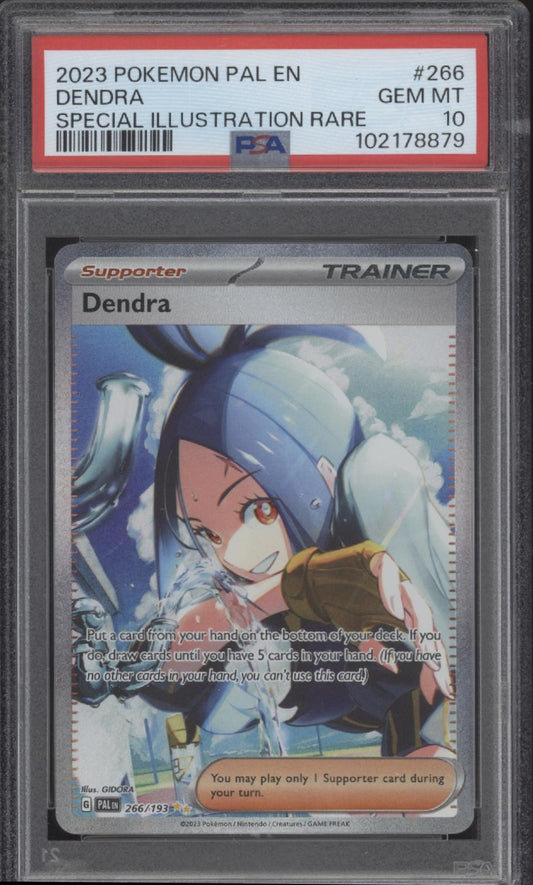 Dendra Pokemon Paldea Evolved Special Illustration Rare #266 PSA 10