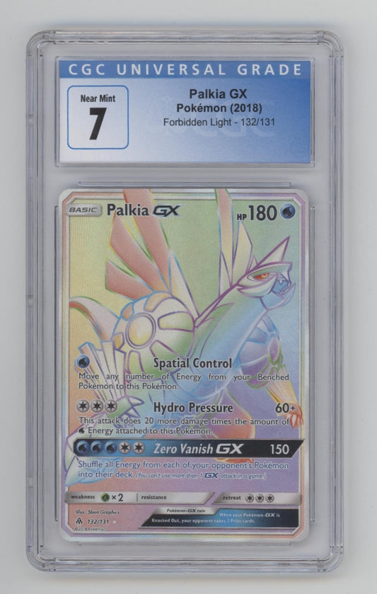 Palkia GX Pokemon Forbidden Light #132 CGC 7