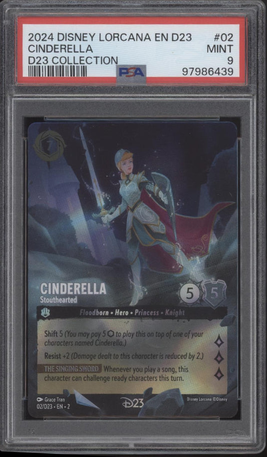 Cinderella Disney Lorcana D23 Collection #02 PSA 9
