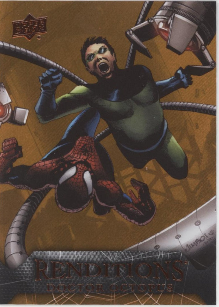 Doctor Octopus 2024 Upper Deck Marvel Renditions SpiderMan Hobgolbin Orange /299