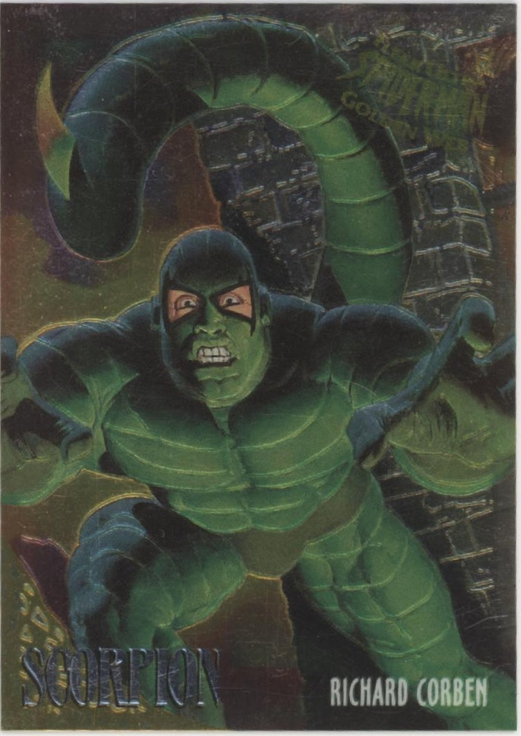 Scorpion 1995 Fleer Ultra Spider-Man Golden Web by Richard Corben #6