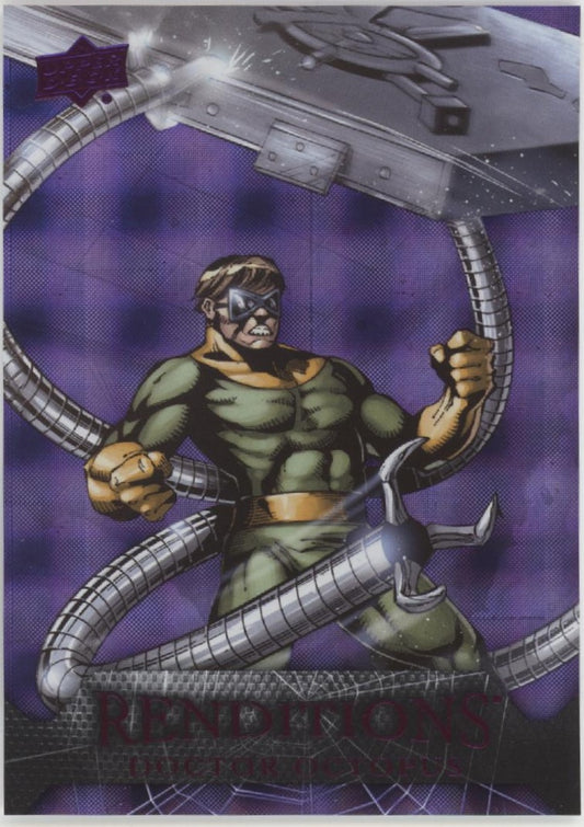 Doctor Octopus 2024 Upper Deck Marvel Renditions Spider-Man Kingpin Purple /99