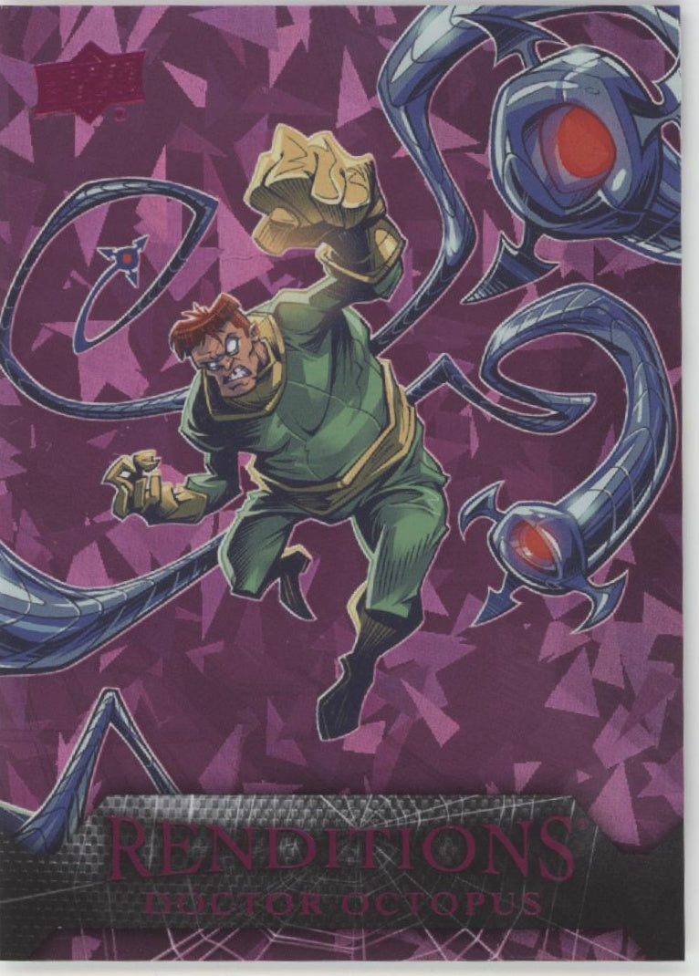 Doctor Octopus 2024 Upper Deck Marvel Renditions SpiderMan GhostSpider Pink /199