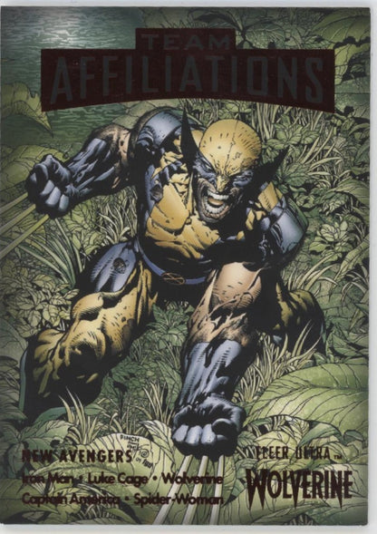 New Avengers 2022 Fleer Ultra Wolverine Team Affiliations Red 29/74 #TA-5