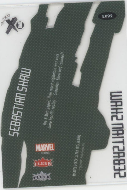 Sebastian Shaw 2022 Fleer Ultra Wolverine E-X Century #EX92