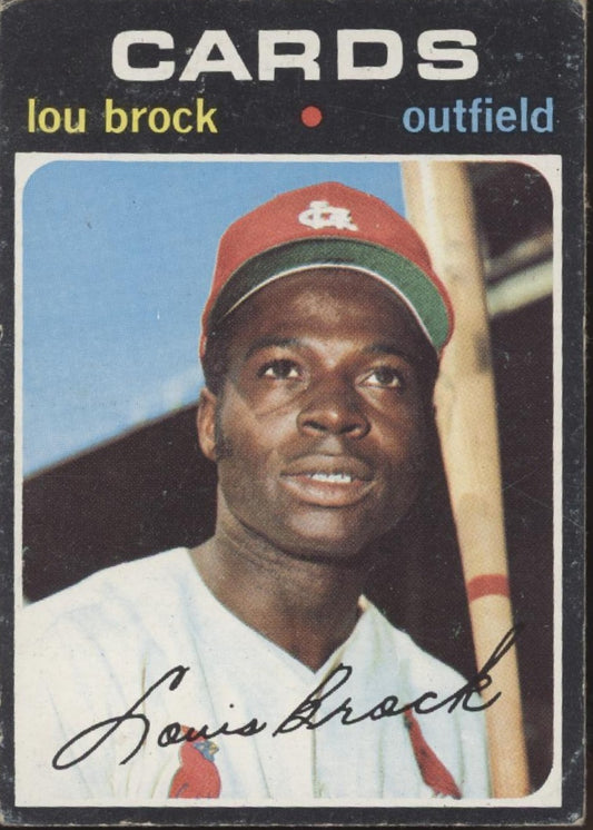 Lou Brock 1971 Topps #625 St. Louis Cardinals GD #2