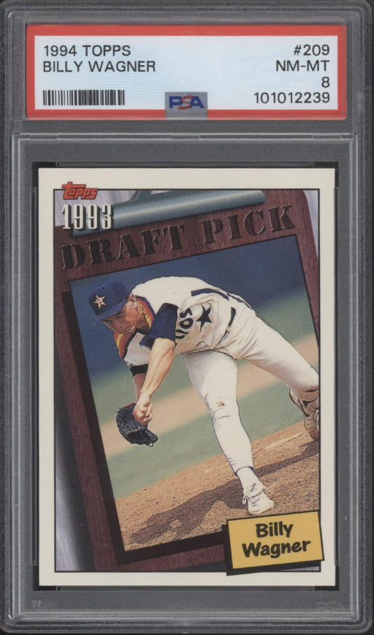 Billy Wagner 1994 Topps Draft Pick #209 PSA 8