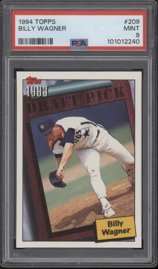 Billy Wagner 1994 Topps Draft Pick #209 PSA 9 #2