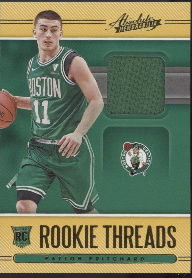 Payton Pritchard 2020-21 Panini Absolute Memorabilia Threads Swatch RC #RT-PPR