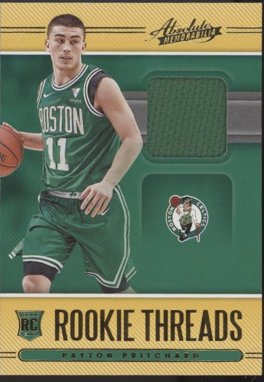 Payton Pritchard 2020-21 Panini Absolute Memorabilia Threads Swatch RC #RT-PPR