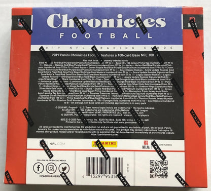 2019 Panini Chronicles Football Hobby Box