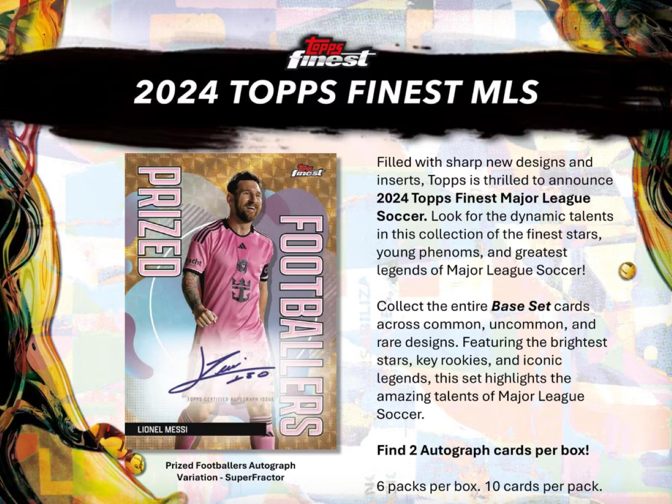 2024 Topps Finest MLS Major League Soccer Hobby Box