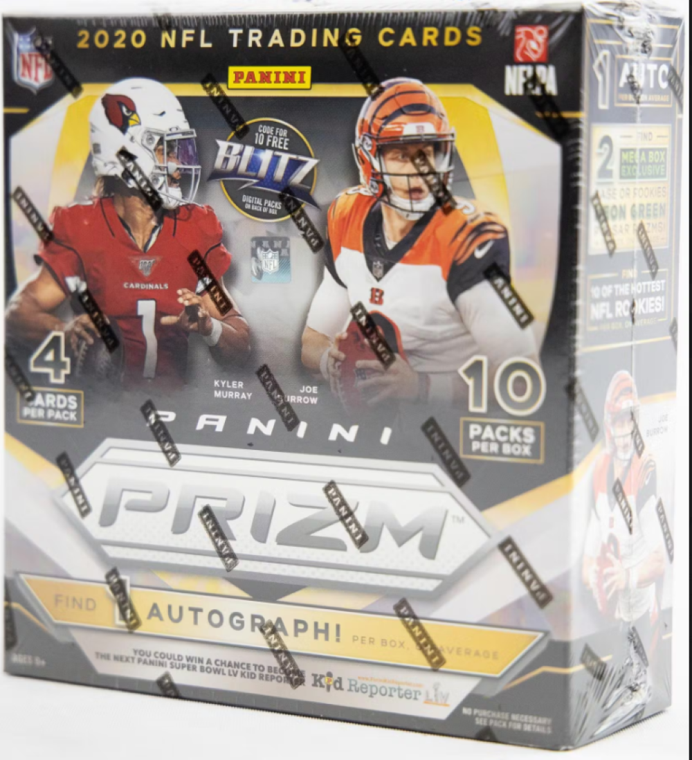 2020 Panini Prizm Football Mega Box (Neon Green Pulsar Prizms)