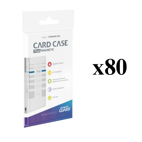 Ultimate Guard: 75PT Magnetic Card Case - Standard Size  CASE (80ct)