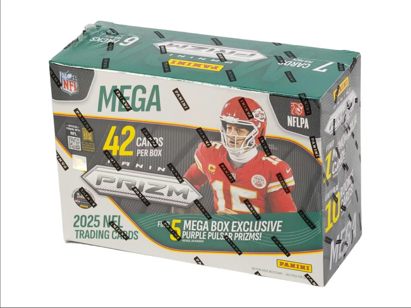2025 Panini Prizm Football Hobby Mega Box (Purple Pulsar Prizms)