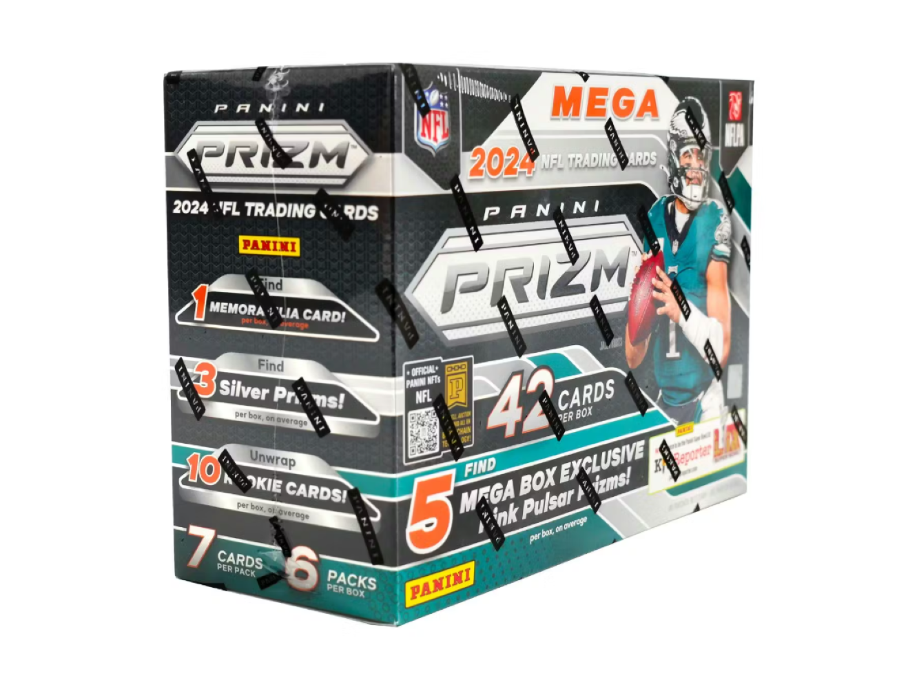 2024 Panini Prizm Football Mega Box (Pink Pulsar Prizm)