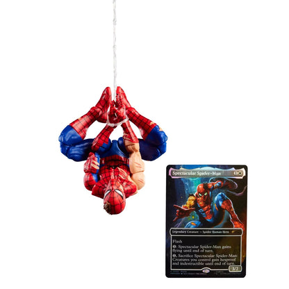 Marvel Legends Battle Damaged Spider-Man w/MTG Card