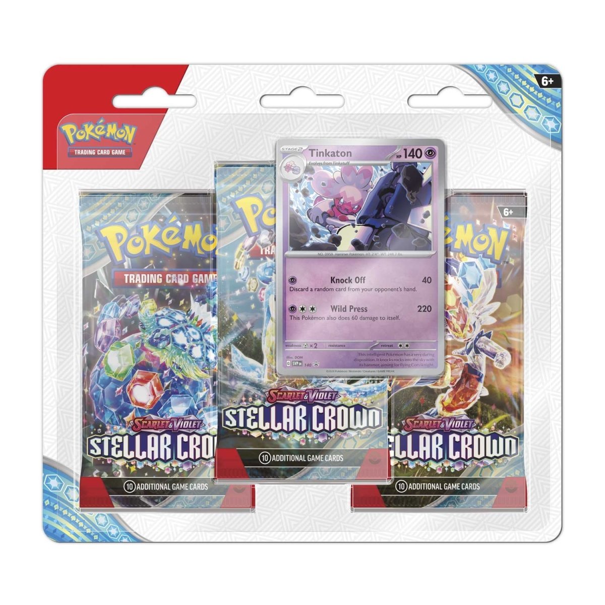 Pokemon: Scarlet & Violet Stellar Crown 3-Pack Blister Pack [Random]