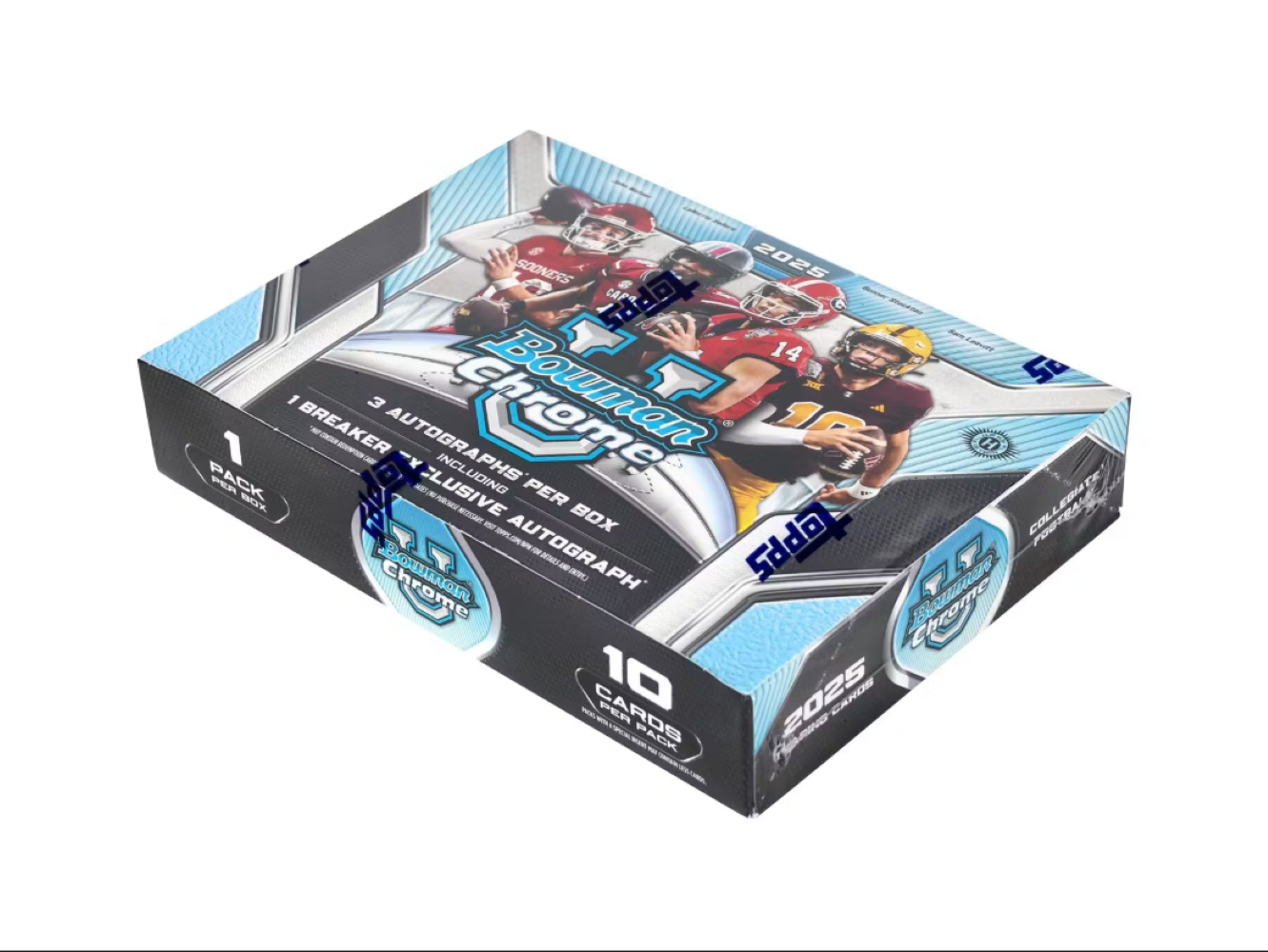 2025 Bowman Chrome University Football Breakers Delight Box