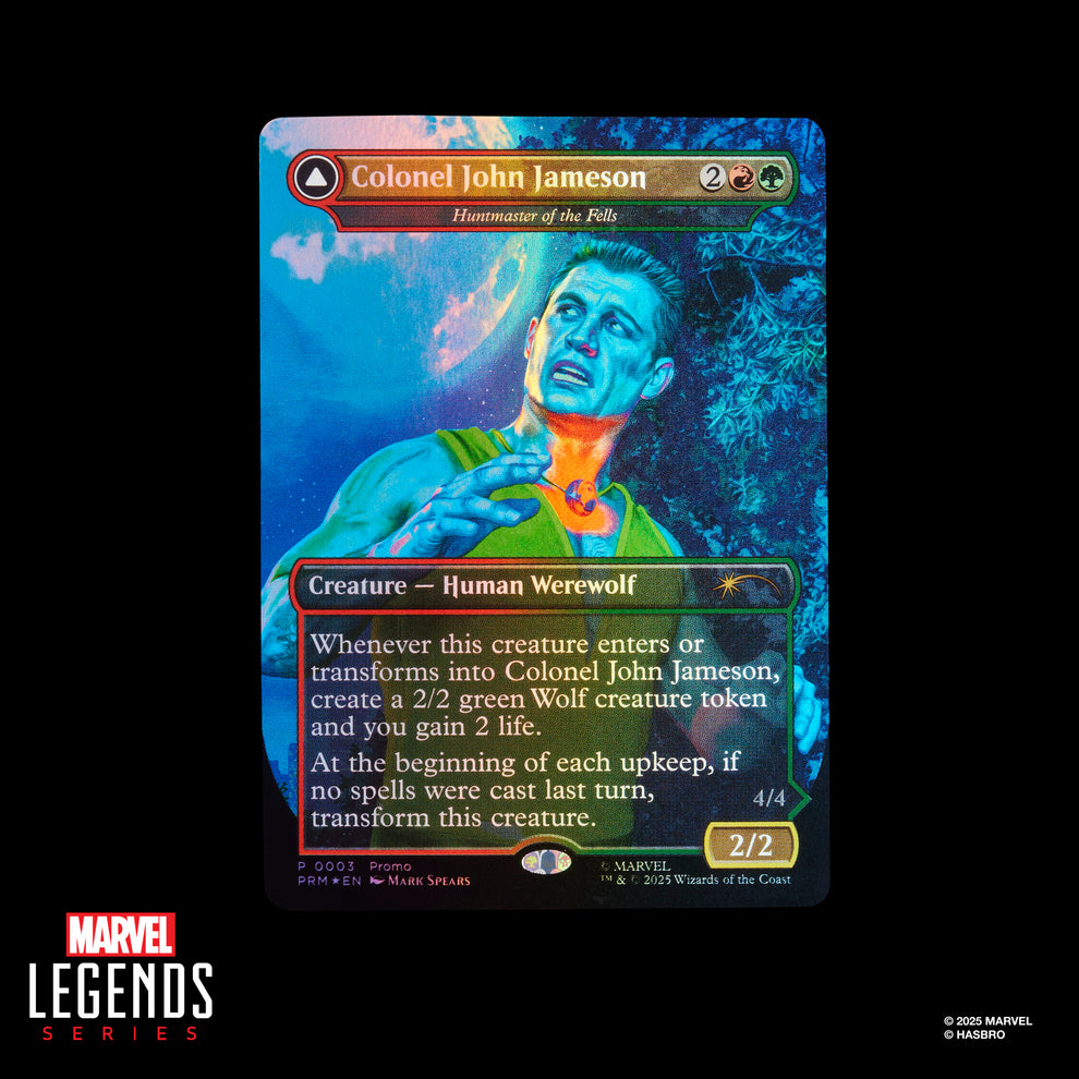 Marvel Legends Magic The Gathering Action Figure & Exclusive Card Man-Wolf