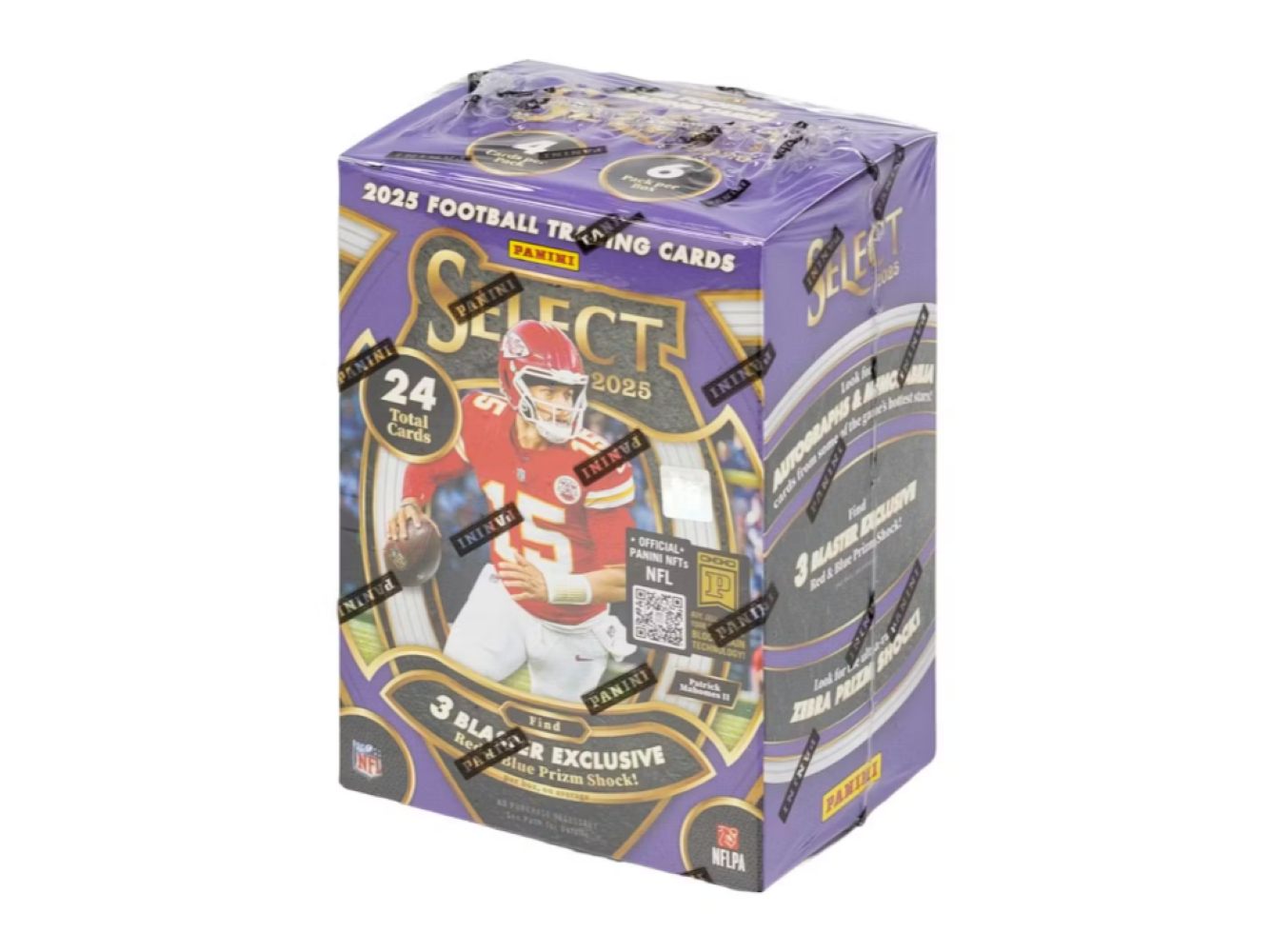 2025 Panini Select Football Blaster Box (Red & Blue Shock Prizm)