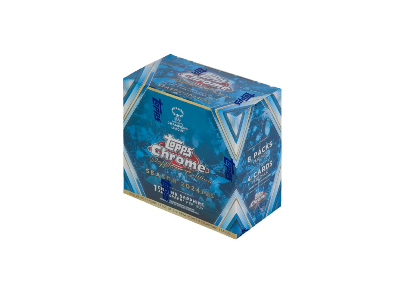 2024-25 Topps Chrome Sapphire Edition Women's UEFA Champions League Soccer Hobby Box、Topps、kayou