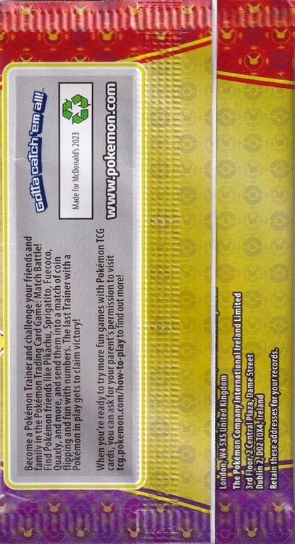Pokemon: McDonald's 2023 Match & Battle Pack