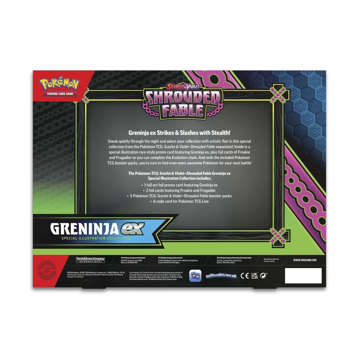 Pokemon: Scarlet & Violet Shrouded Fable Greninja ex Special Illustration Collection