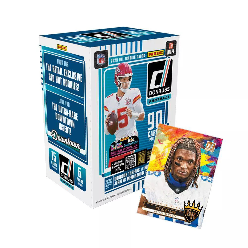 2025 Donruss Football Blaster Box (Red Hot Rookies)