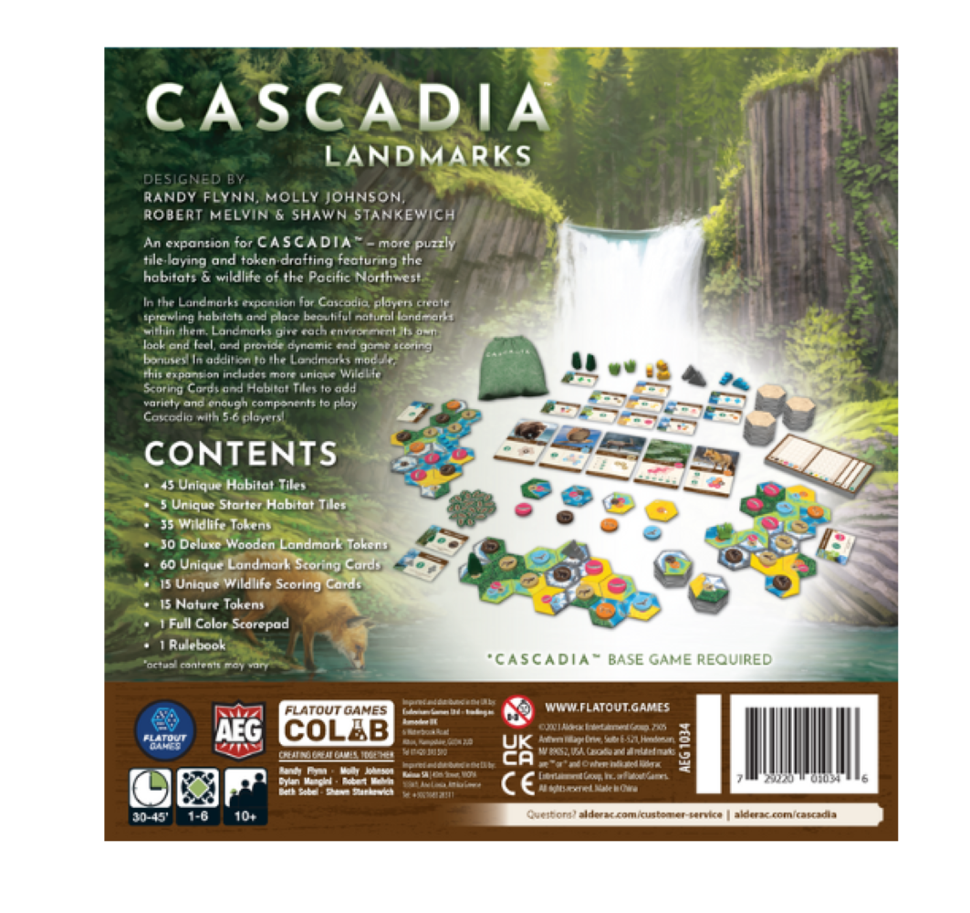 Cascadia: Landmarks、Alderac Entertainment Group、kayou
