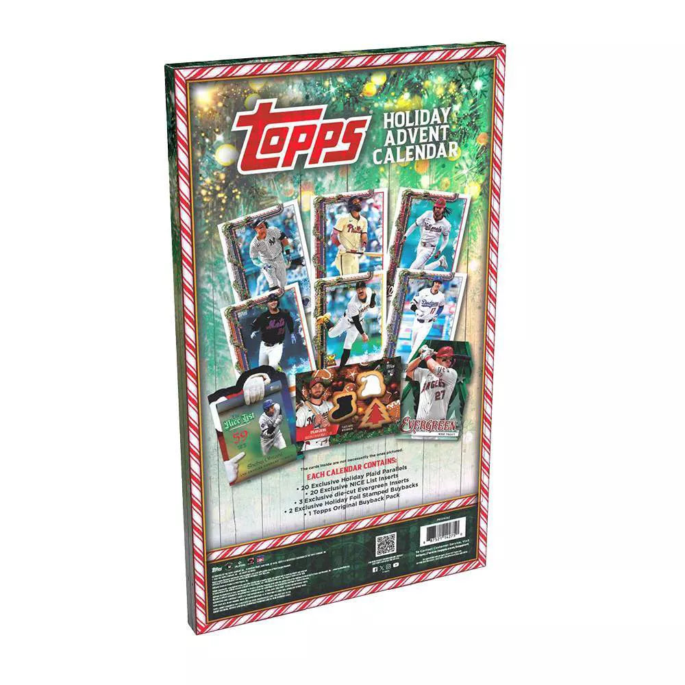 2025 Topps Baseball Holiday Advent Calendar