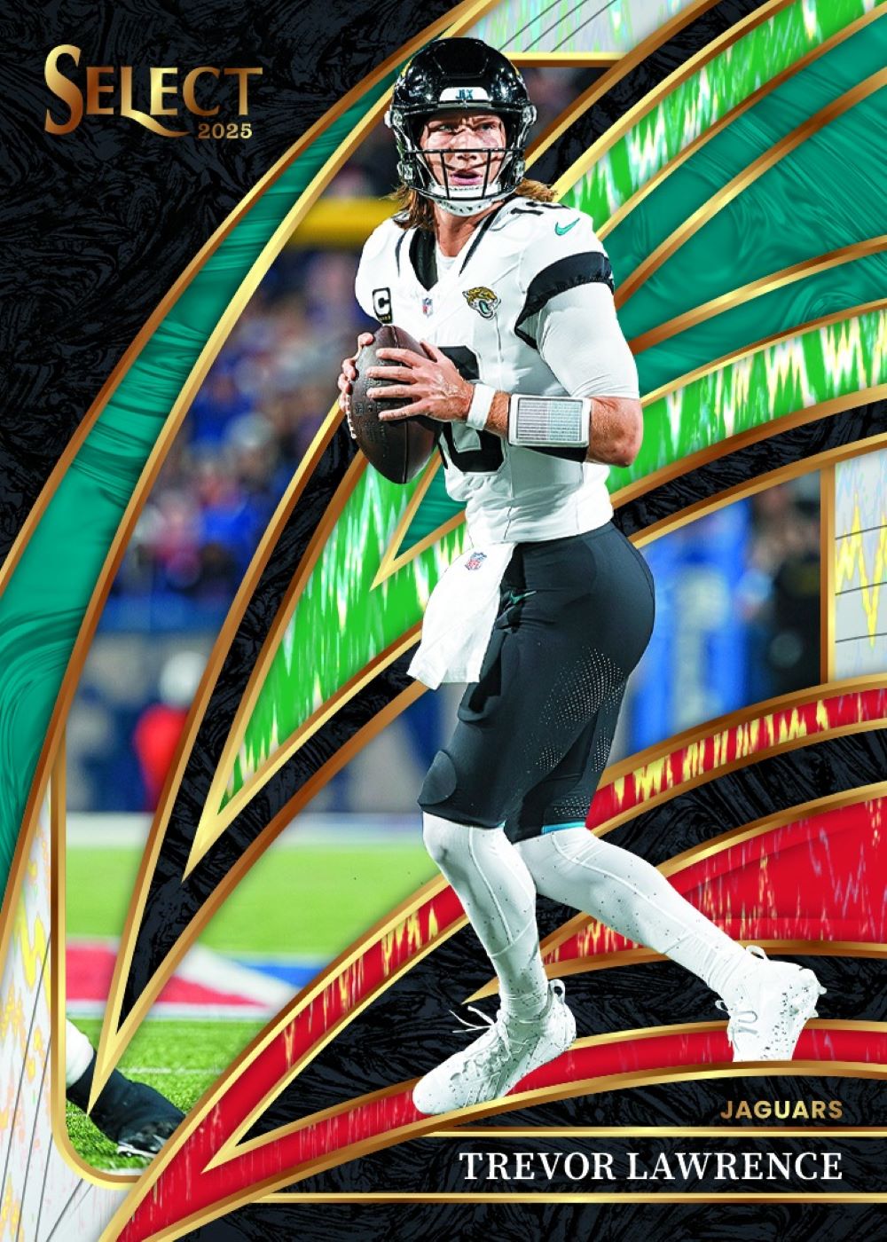 2025 Panini Select Football Hobby Blaster Box (Green & Red Shock Prizms)