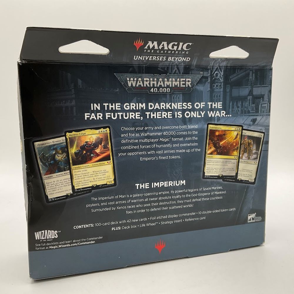 Magic the Gathering: Warhammer 40,000 Forces of the Imperium Commander Deck #1 *See Pictures for Details*