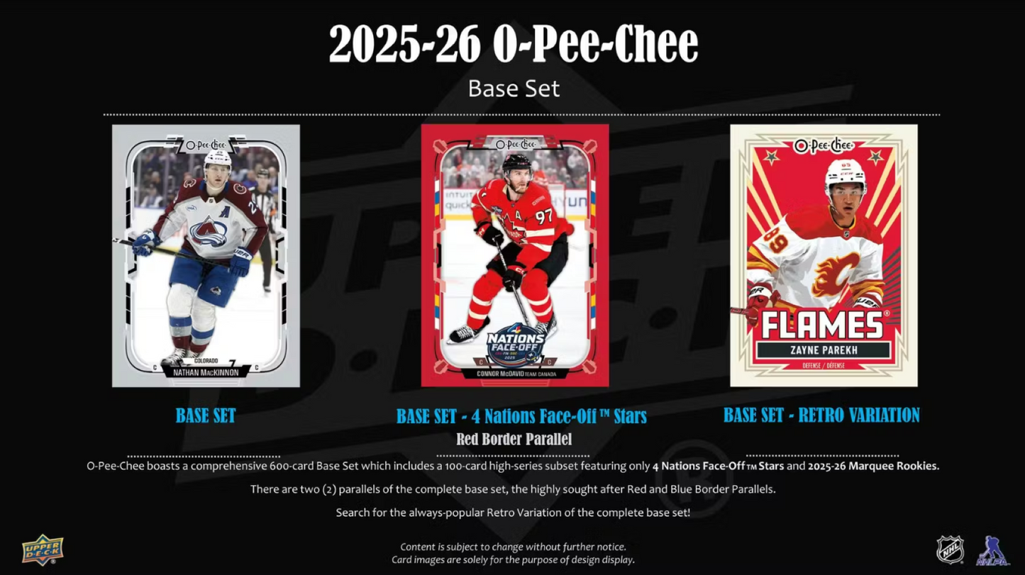 2025-26 Upper Deck O-Pee-Chee Hockey Fat Pack
