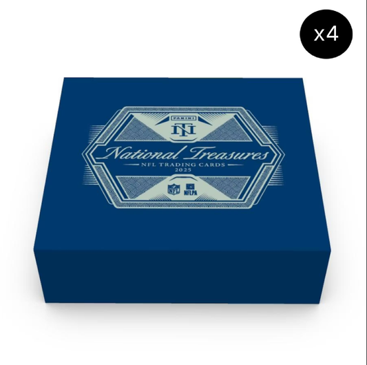 2025 Panini National Treasures Football Hobby Box Case - 4ct
