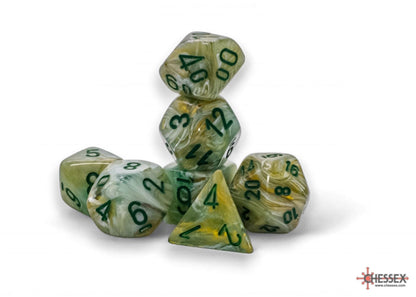 Chessex 7ct Mega-Hedral Marble Green Dice